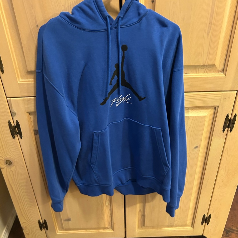 Jordan Blue Hoodie with Black Logo